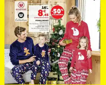 Hyper U Pyjama Enfant offre