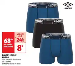 Auchan Boxers homme umbro offre