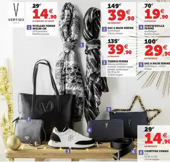 Hyper U Foulard Femme 90 X 180 Cm, Sac à Main Femme, Tennis Femme, Portefeuille Femme, Sac à Main Femme, Ceinture Femme offre