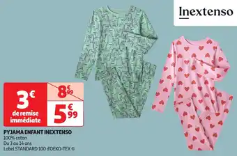 Auchan Pyjama enfant inextenso offre