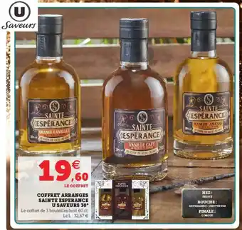 Hyper U Coffret Arrangés Sainte Esperance U Saveurs 30° offre