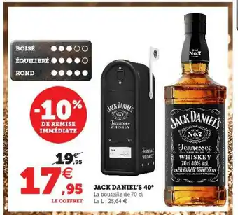 Hyper U Jack Daniel's 40° offre