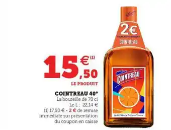 Hyper U Cointreau 40° offre