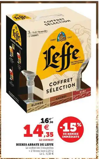 Hyper U Bières Abbaye De Leffe offre