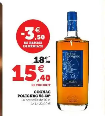 Cognac Polignac Vs 40°