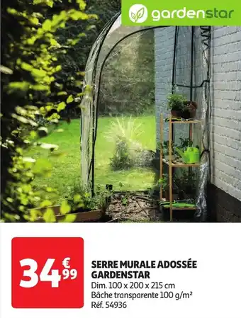 Auchan Serre murale adossée gardenstar offre