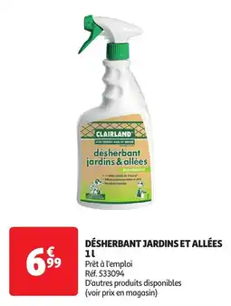 Auchan Désherbant jardins et allées offre