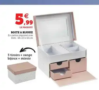 Hyper U Boîte à Bijoux offre