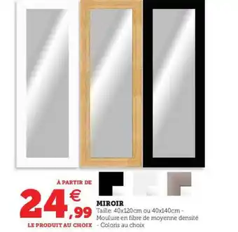 Hyper U Miroir offre