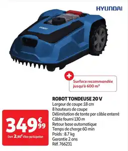 Auchan Robot tondeuse 20 v offre