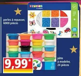 Norma Perles à Repasser, 600 Pièces, Pâte à Modeler, 24 Pièces offre