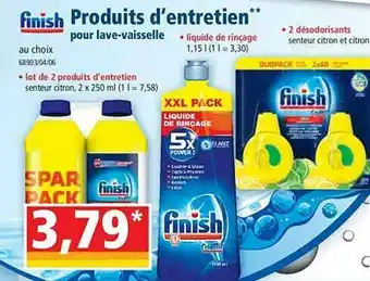 Norma Produits D'entretien Finish offre