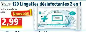 Norma 120 Lingettes Désinfectantes 2 En 1 Bioflex offre
