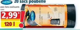 Norma 20 Sacs Poubelle MultiTEC offre