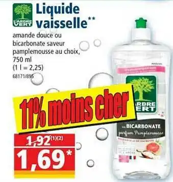Norma Liquide Vaisselle L'arbre Vert offre