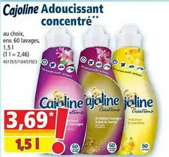 Norma Adoucissant Concentré Cajoline offre