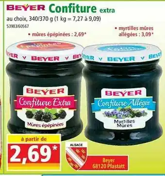 Norma Confiture Extra Beyer offre
