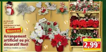 Norma Arrangement Artificiel Ou Pic Décoratif Noël offre