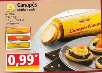 Norma Canapés Spécial Toasts Matin Doux offre