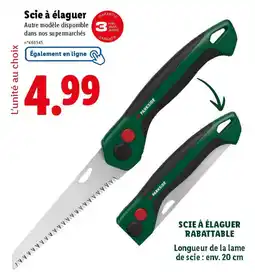 Lidl Scie à élaguer offre