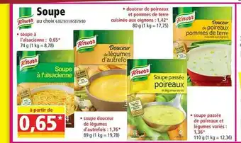 Norma Soupe Knorr offre