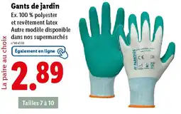 Lidl Gants de jardin offre