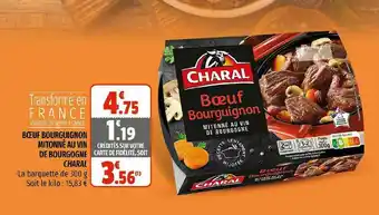 Coccinelle Supermarché Boeuf Bourguignon Mitonné Au Vin De Bourgogne Charal offre