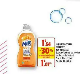 Coccinelle Supermarché Liquide Vaisselle Secrets Mir Vaisselle offre