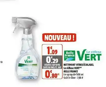 Nettoyant Vitres écolabel Le Réflex Vert Belle France