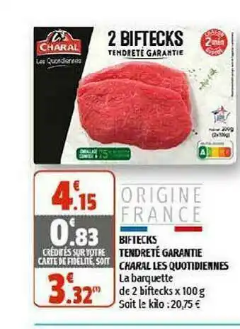 Coccinelle Supermarché Biftecks Tendreté Garantie Charal Les Quotidiennes offre