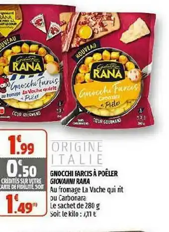 Gnocchi Farcis à Poêler Giovanni Rana