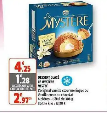 Coccinelle Supermarché Dessert Glacé Le Mystère Nestlé offre