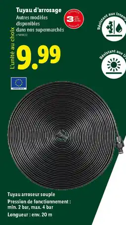 Lidl Tuyau d'arrosage offre