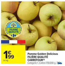 Carrefour Pomme golden delicious filière qualité carrefour offre