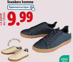 Lidl Sneakers homme offre