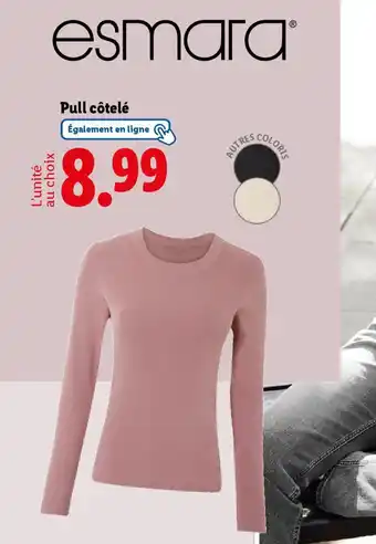 Lidl Esmara Pull côtelé offre