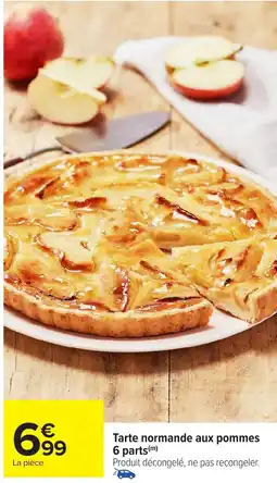 Carrefour Tarte normande aux pommes 6 parts offre