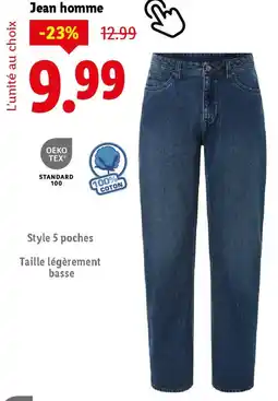 Lidl Jean homme offre