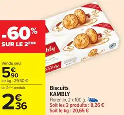 Carrefour KAMBLY Biscuits offre