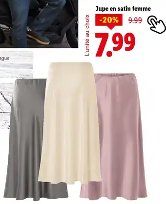 Lidl Jupe en satin femme offre