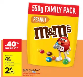 Carrefour M&M'S "Family Pack" offre