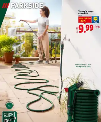 Lidl Tuyau d'arrosage extensible offre