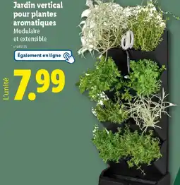 Lidl Jardin vertical pour plantes aromatiques offre