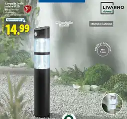 Lidl LIVARNO home Lampe de jardin solaire à LED offre