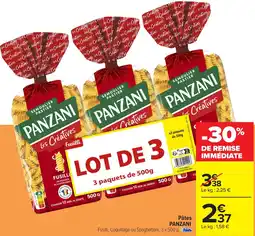 Carrefour PANZANI Pâtes offre