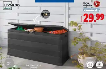 Lidl LIVARNO home Coffre de jardin offre