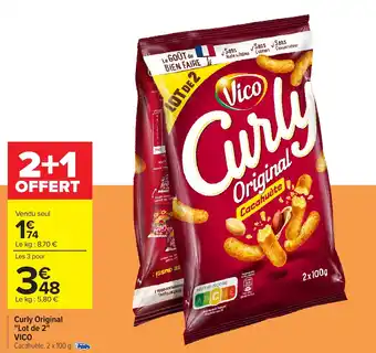 Carrefour VICO Curly Original "Lot de 2" offre