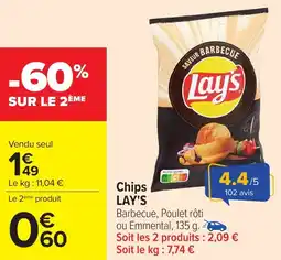 Carrefour LAY'S Chips offre