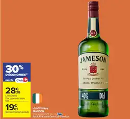 Carrefour JAMESON Irish Whiskey offre