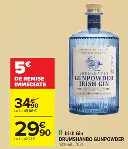 Carrefour DRUMSHANBO GUNPOWDER Irish Gin offre